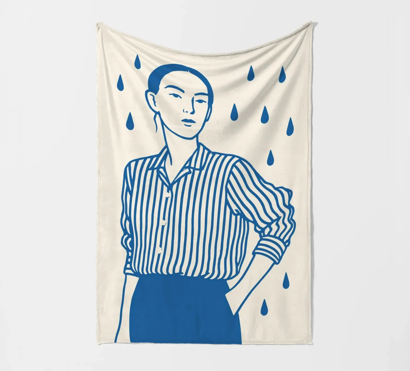 Mind Rain Fleecedecke von treechild