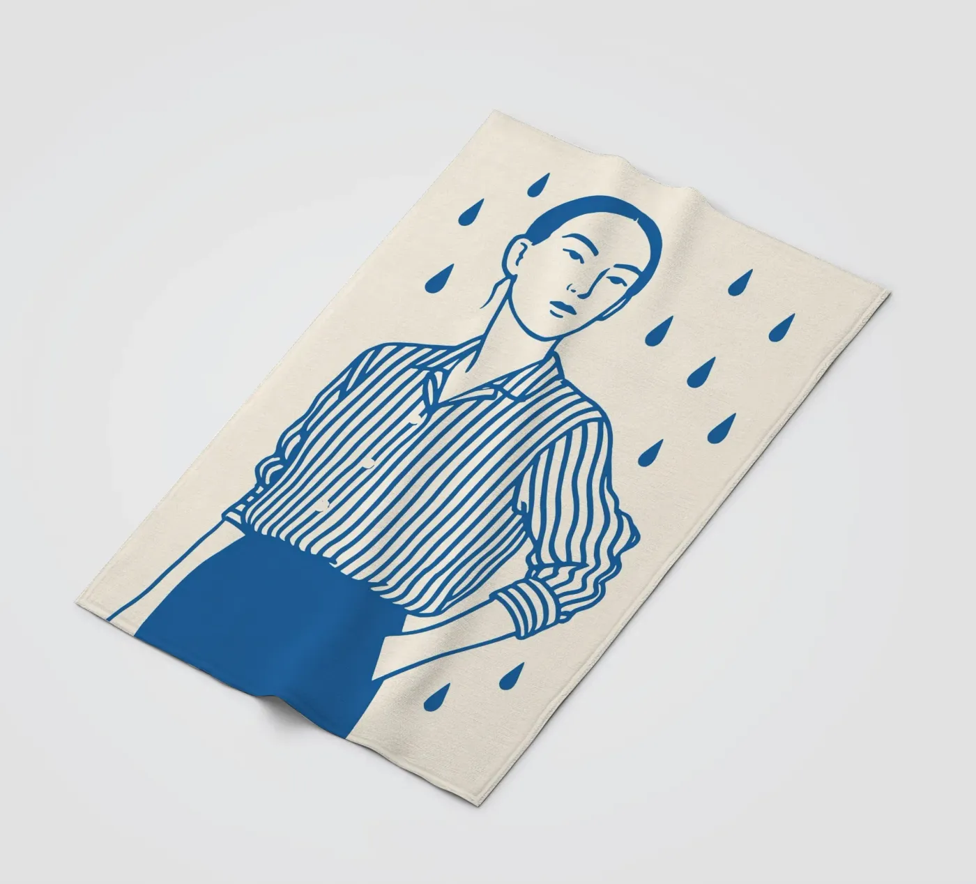 Mind Rain Fleecedecke von treechild