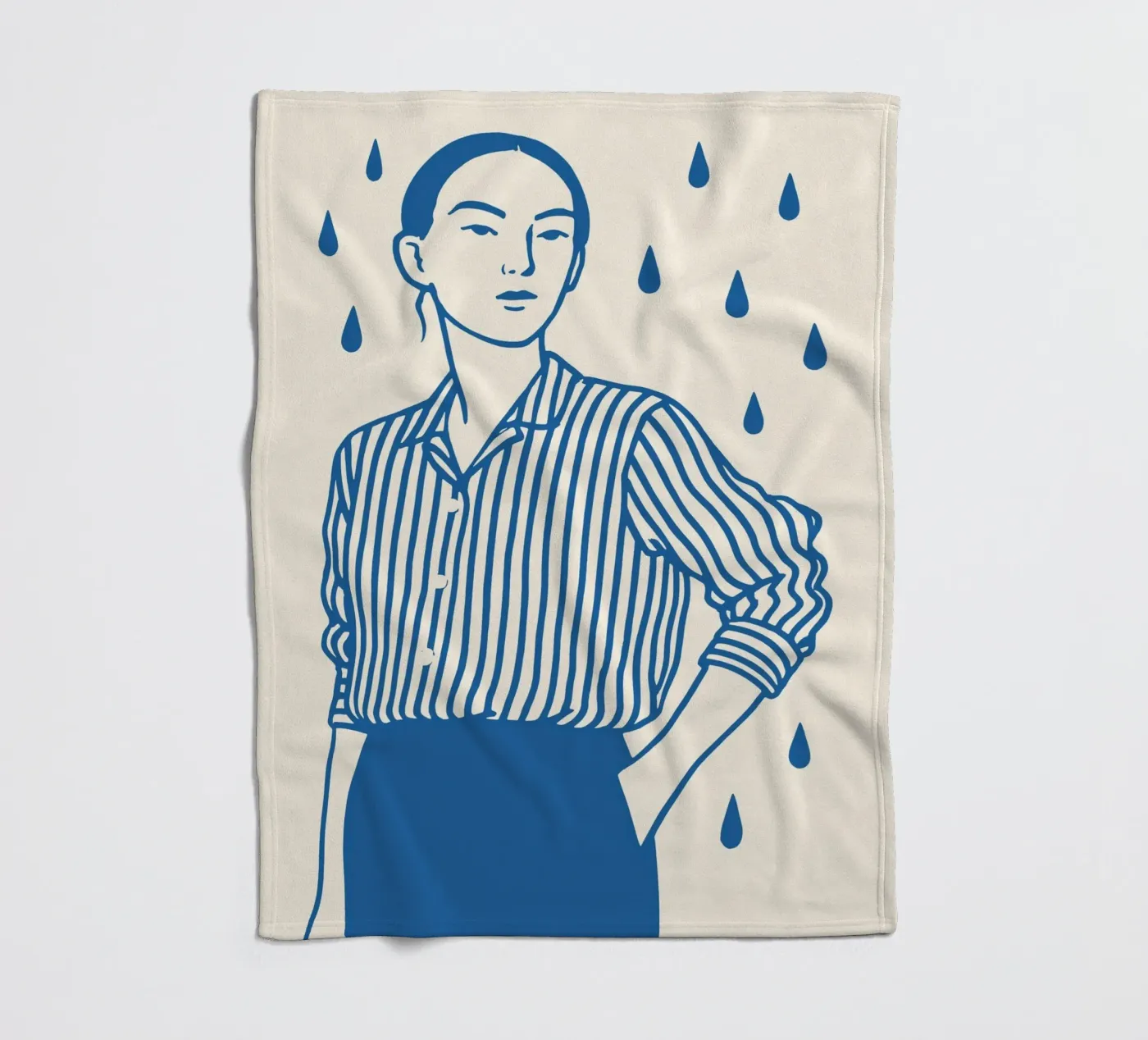 Mind Rain Fleecedecke von treechild