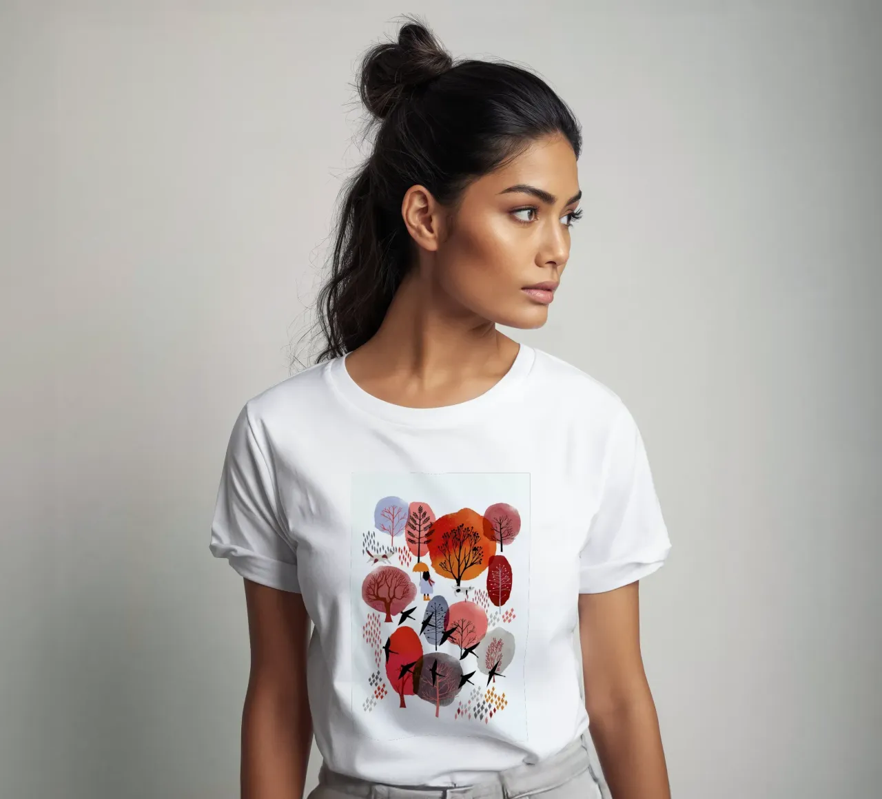 Autumn Forest t-shirt da Little Flourishes