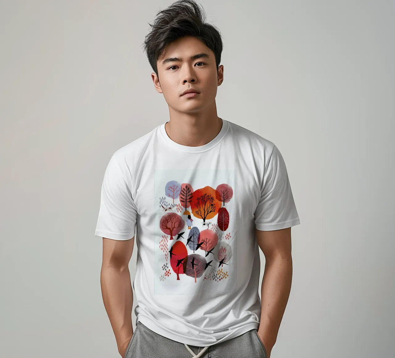 Autumn Forest t-shirt da Little Flourishes