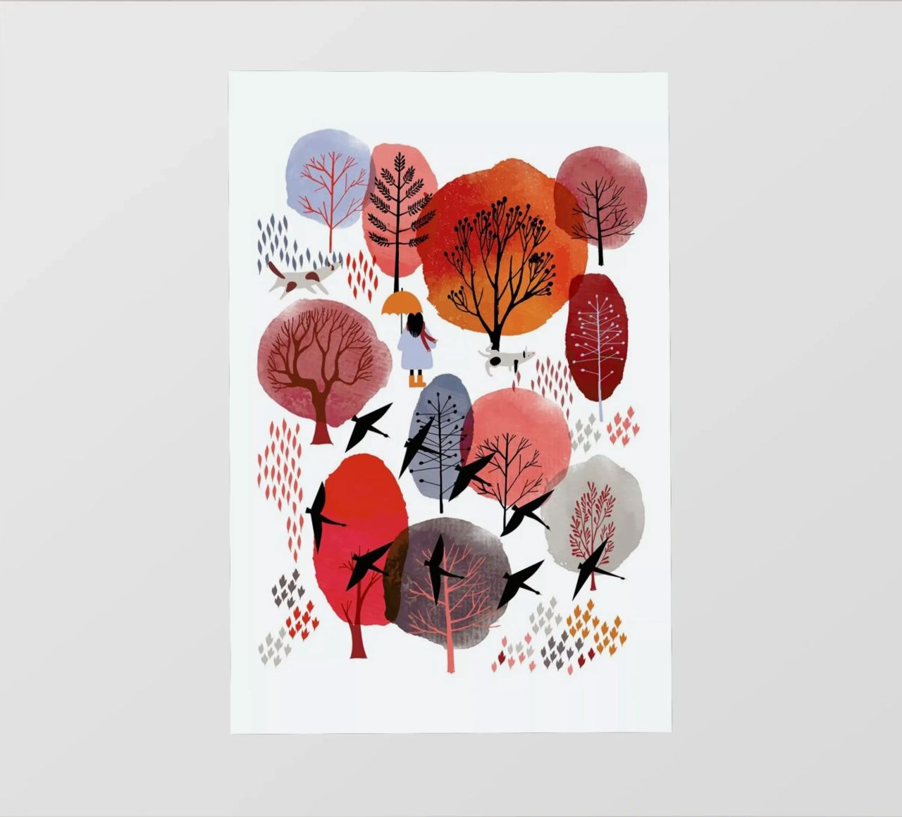 Autumn Forest pellicola backlit da Little Flourishes
