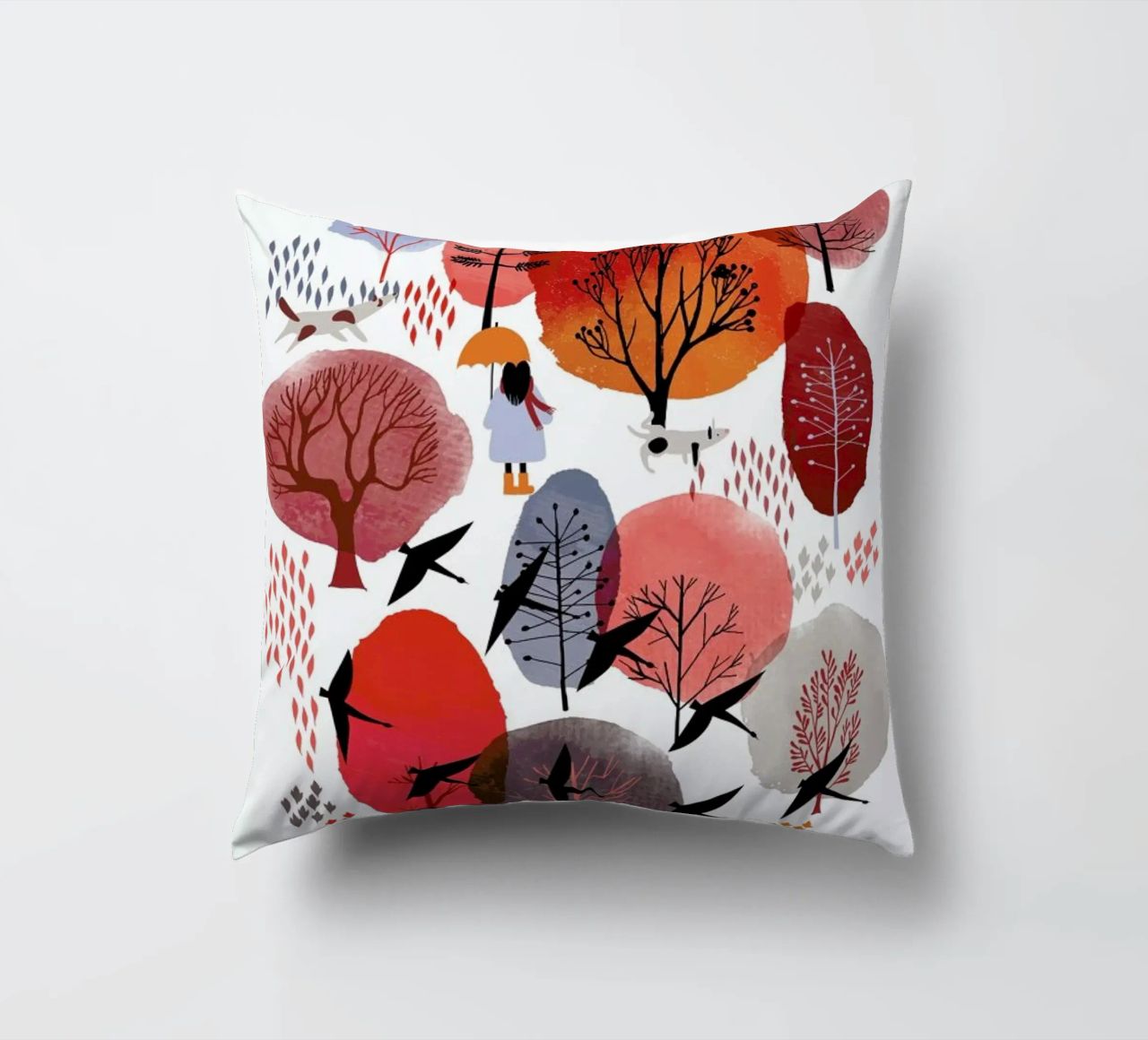 Autumn Forest cuscino da Little Flourishes