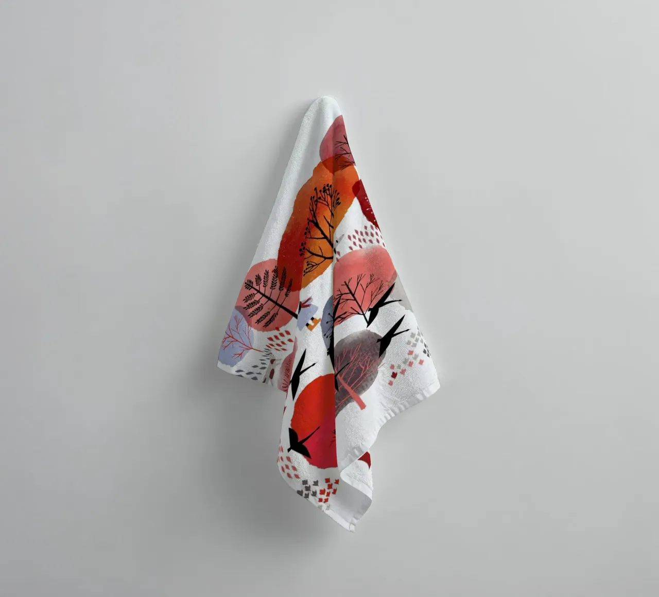 Autumn Forest asciugamano da bagno da Little Flourishes