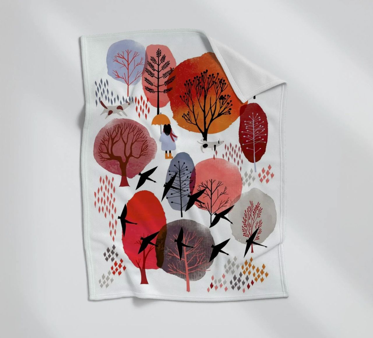 Autumn Forest coperta in pile da Little Flourishes