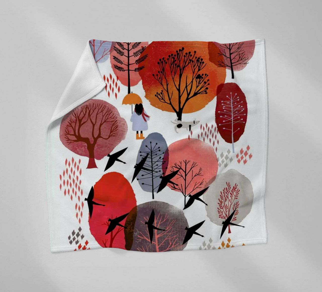 Autumn Forest coperta in pile da Little Flourishes