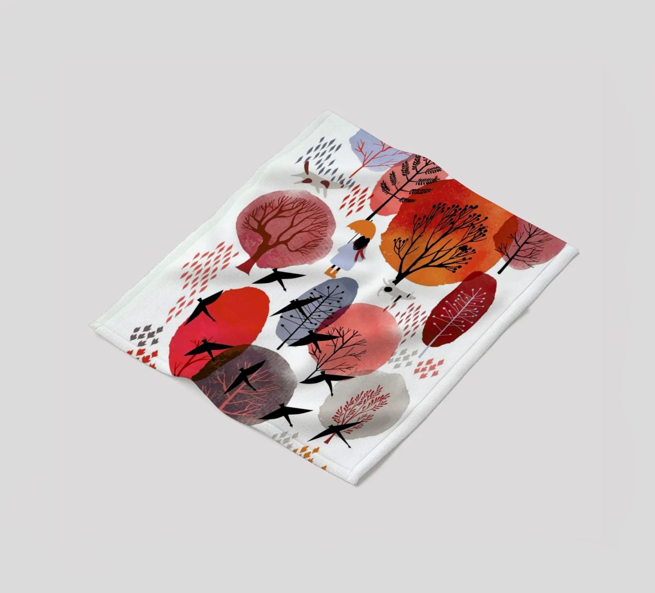 Autumn Forest coperta in pile da Little Flourishes