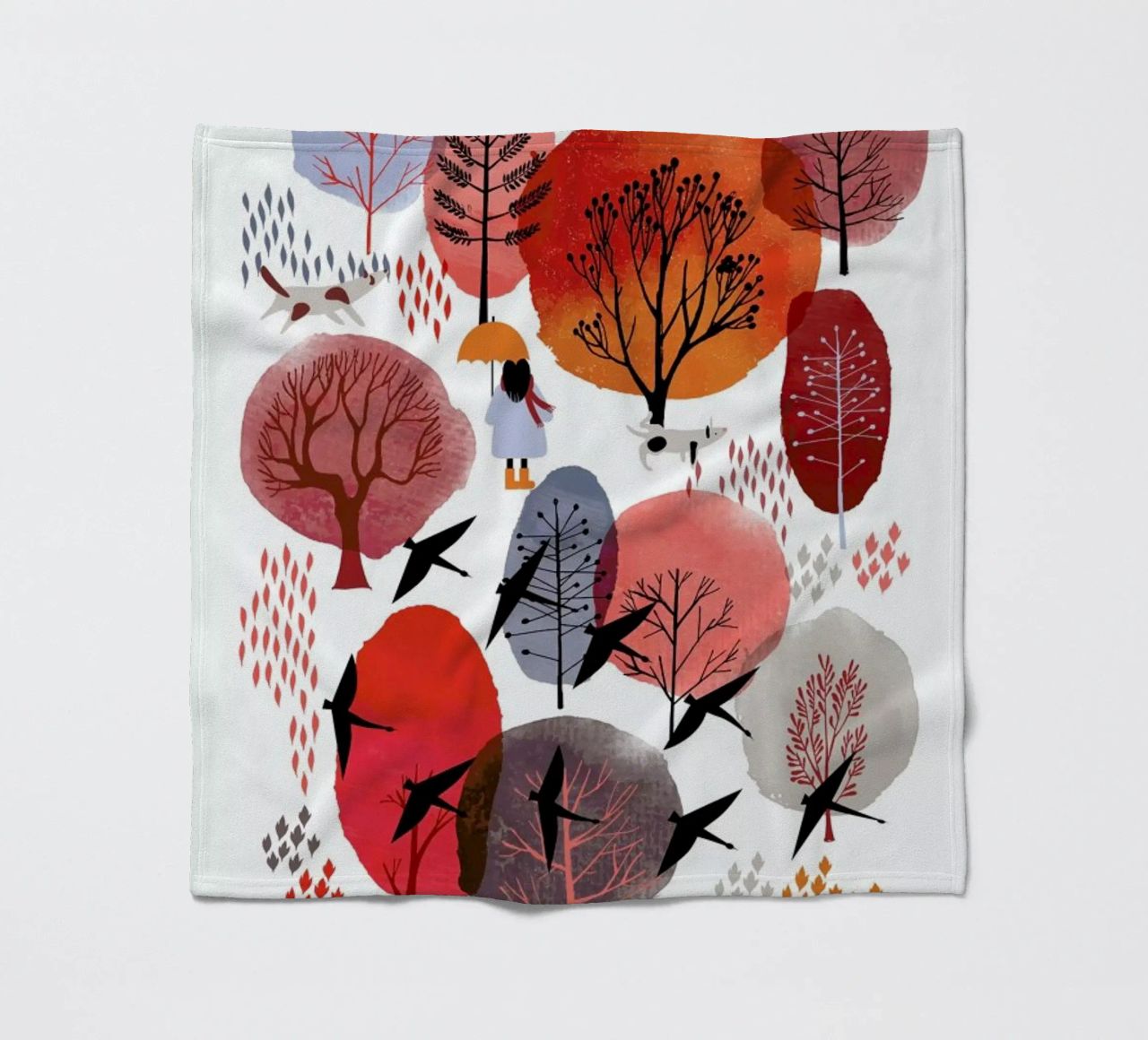 Autumn Forest coperta in pile da Little Flourishes