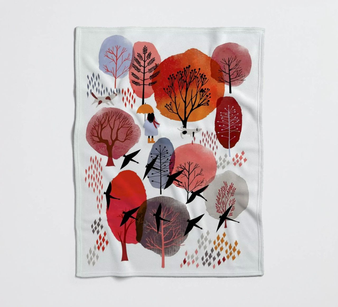 Autumn Forest coperta in pile da Little Flourishes