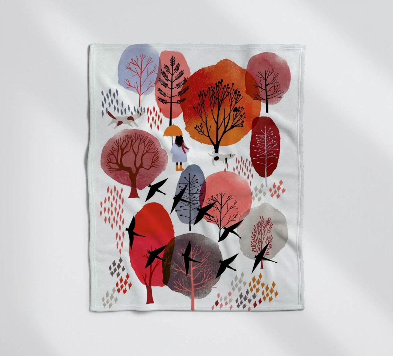 Autumn Forest coperta in pile da Little Flourishes
