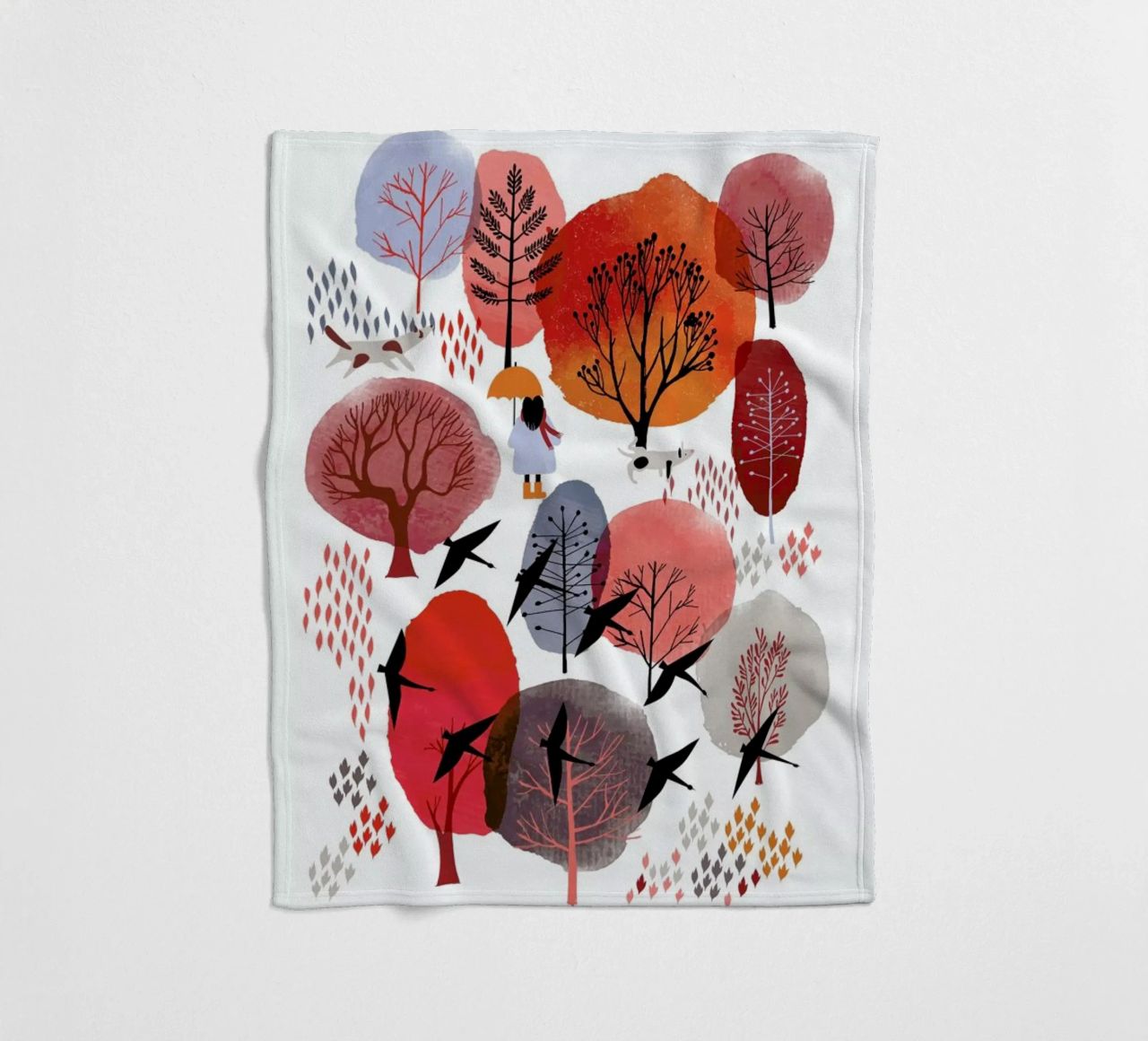 Autumn Forest coperta in pile da Little Flourishes
