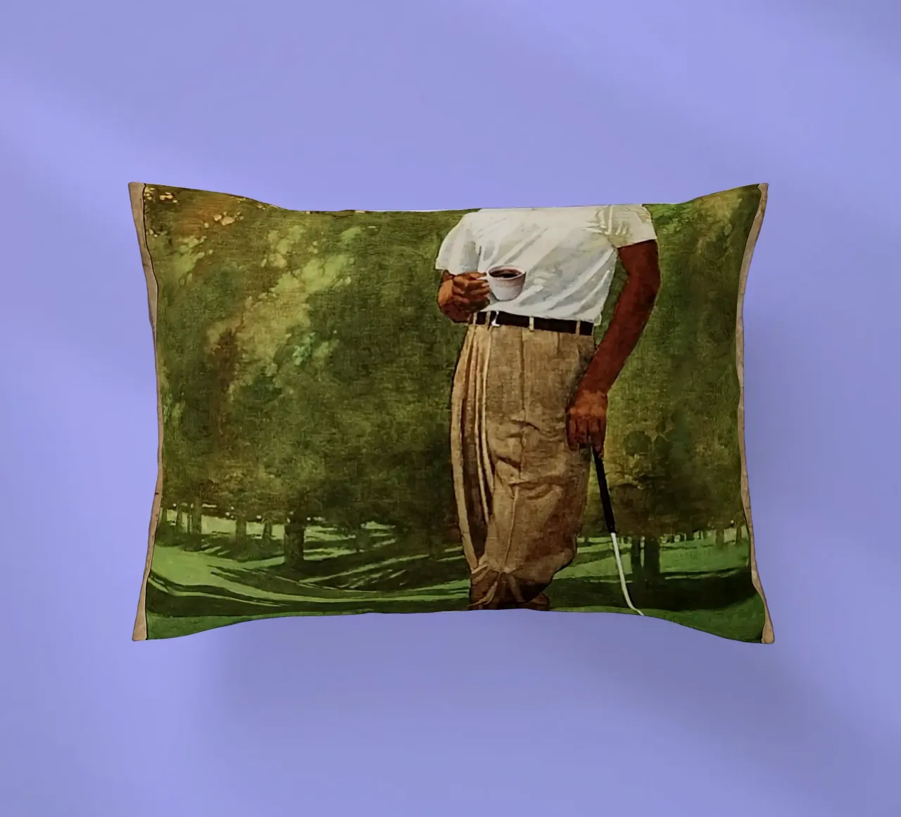 Ecco cosa faccio, gioco a golf e bevo caffè cuscino da khanrosie