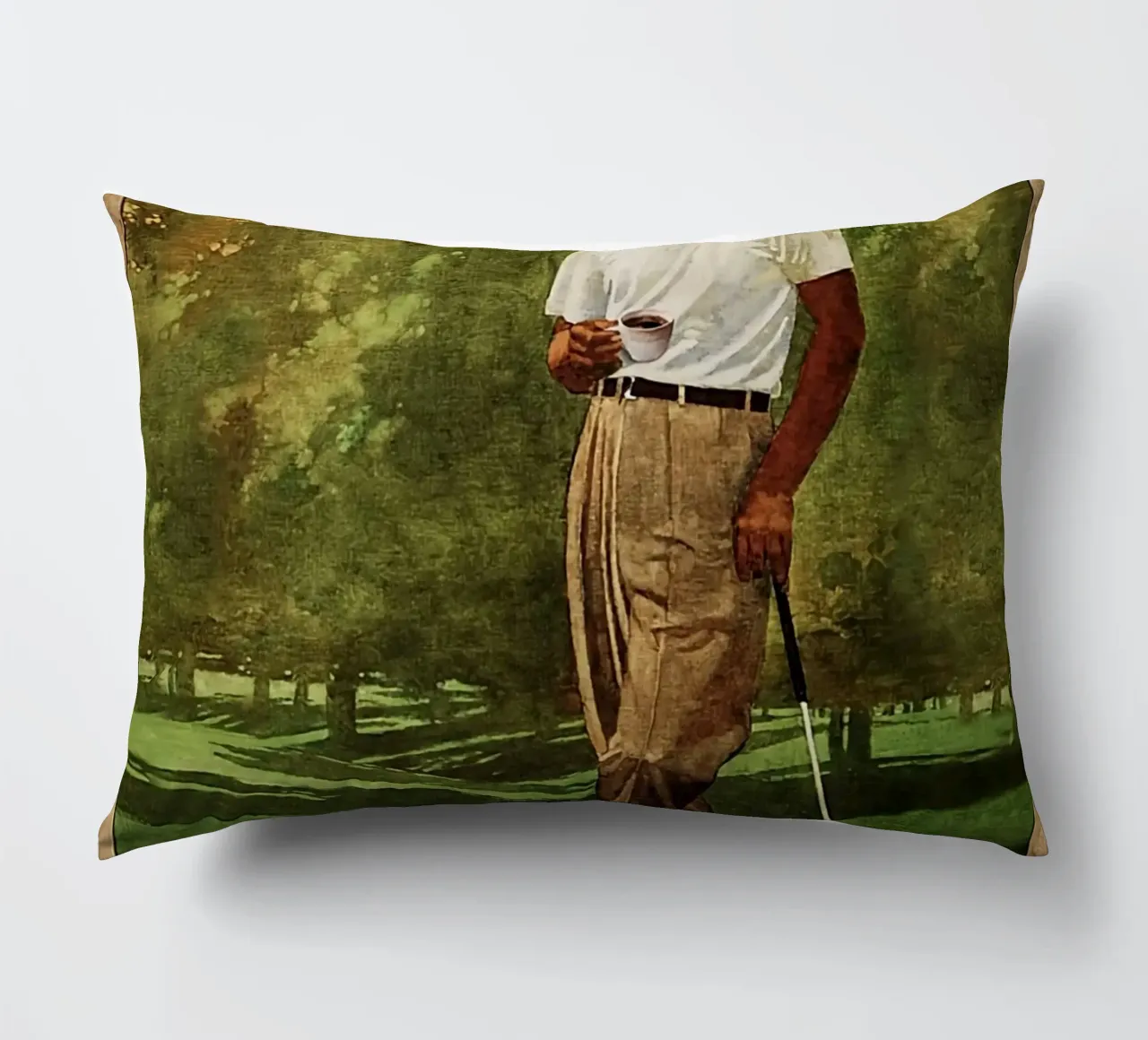 Ecco cosa faccio, gioco a golf e bevo caffè cuscino da khanrosie