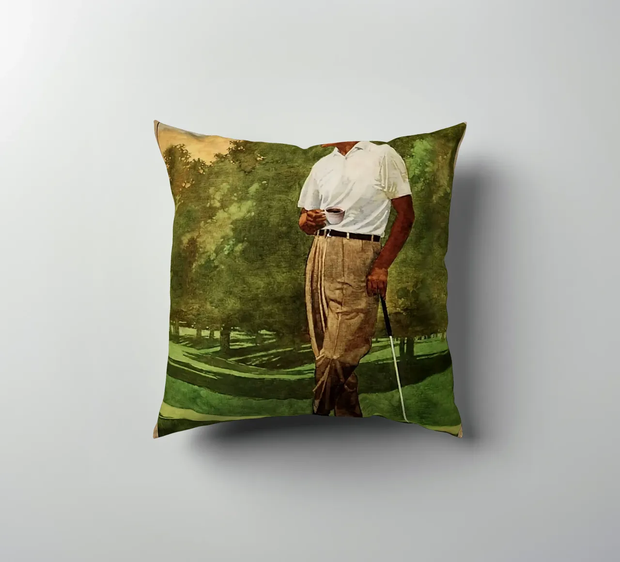 Ecco cosa faccio, gioco a golf e bevo caffè cuscino da khanrosie
