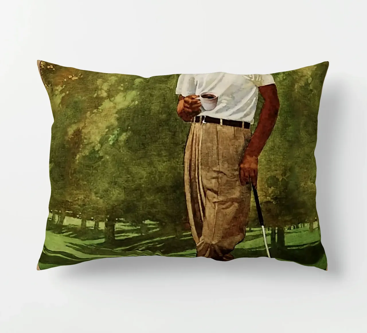 Ecco cosa faccio, gioco a golf e bevo caffè cuscino da khanrosie