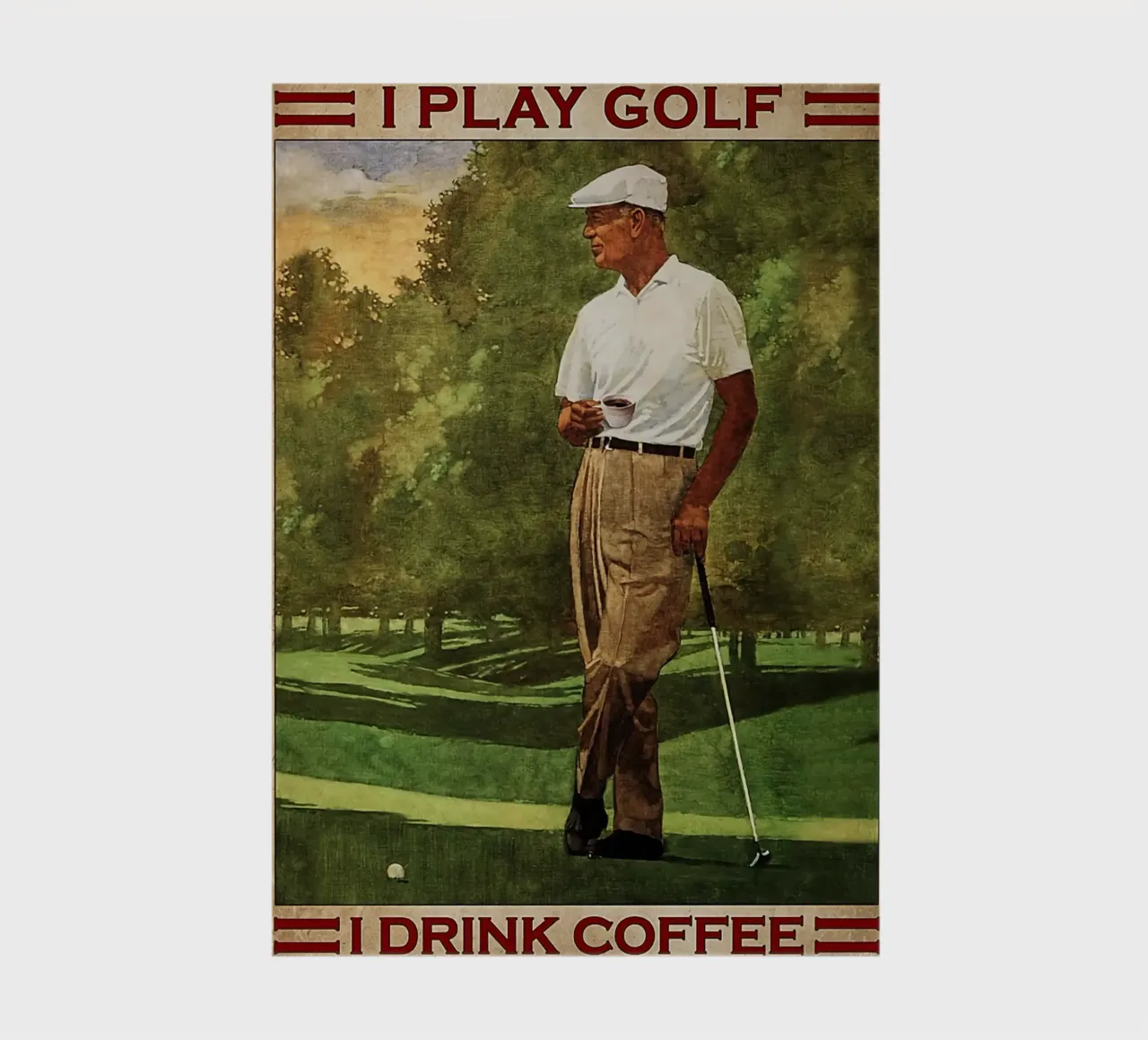 That's What I Do I Play Golf I Drink Coffee notebook by khanrosie