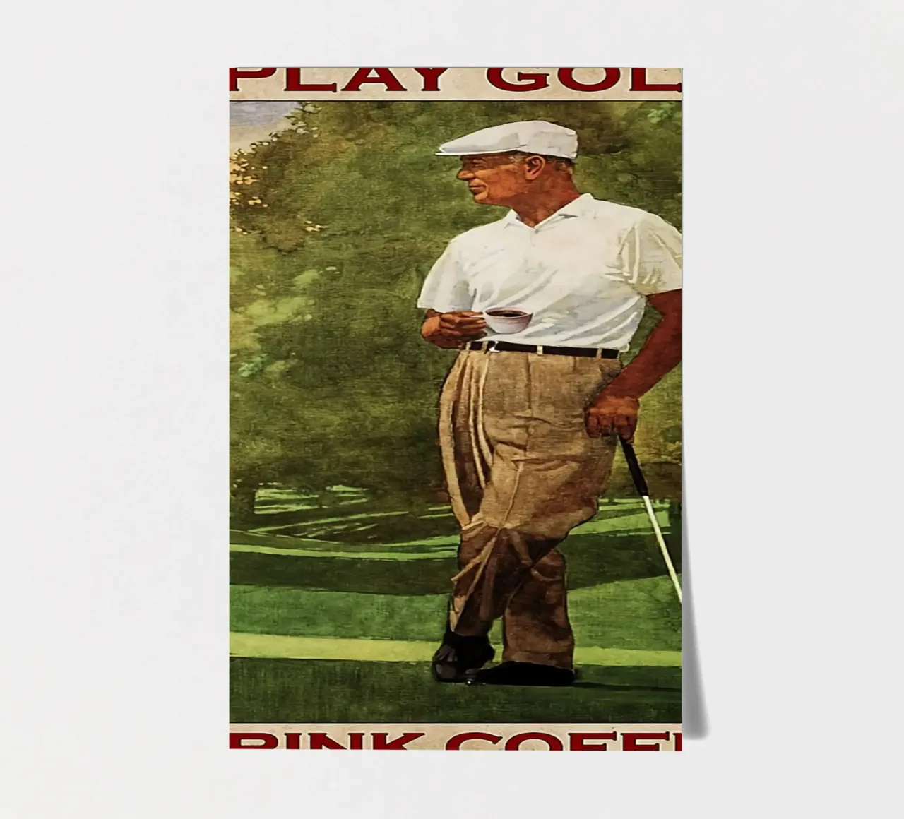 That's What I Do I Play Golf I Drink Coffee sticker sheet by khanrosie