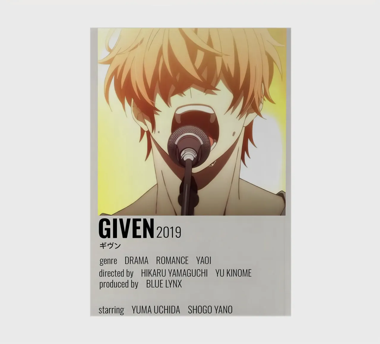 GIVEN 2019 notebook by Totoya