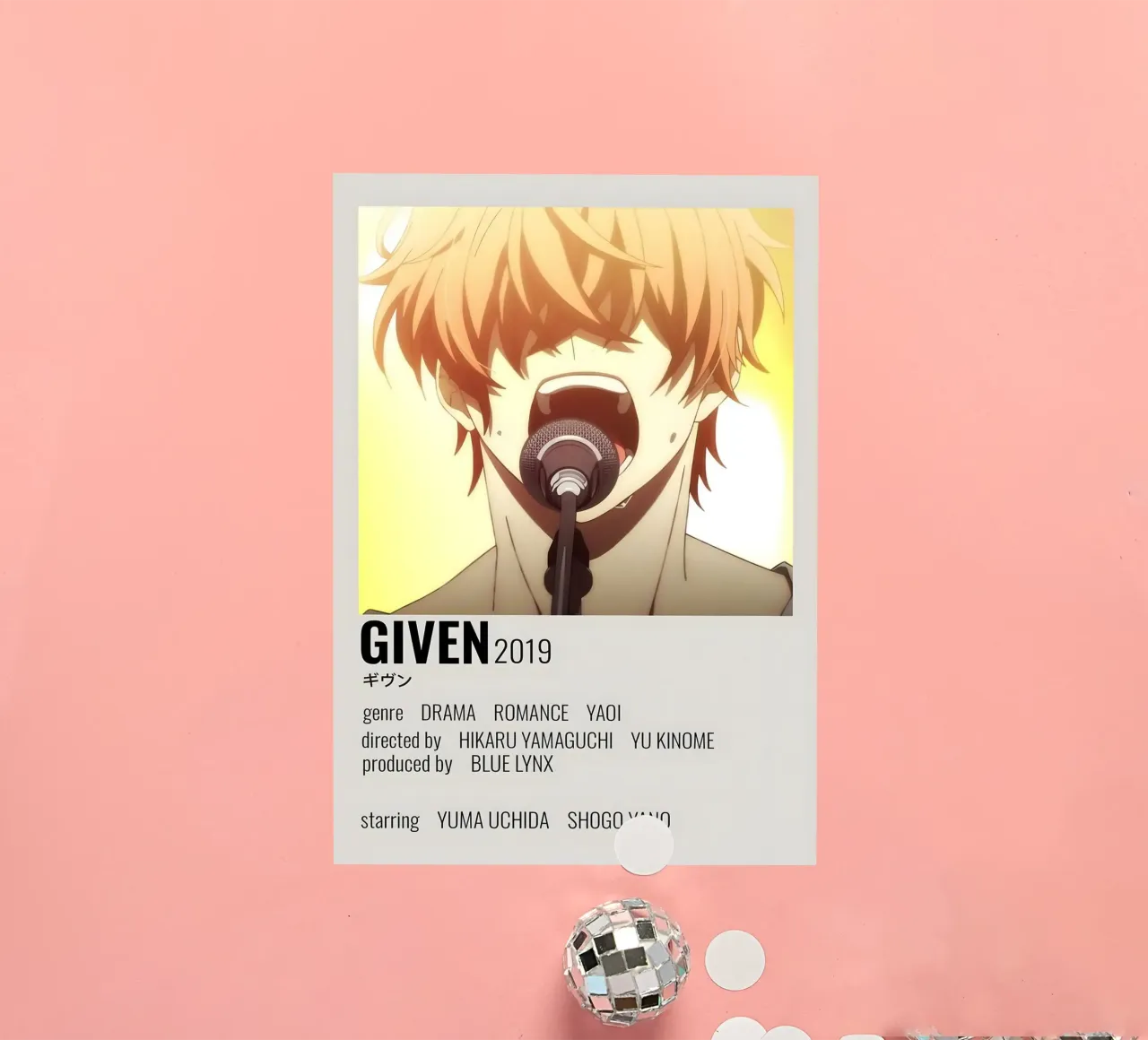 GIVEN 2019 adesivo da Totoya
