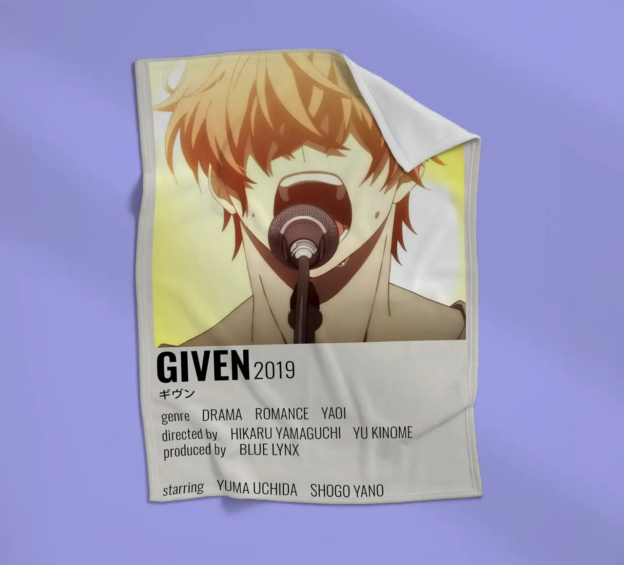 GIVEN 2019 coperta in pile da Totoya