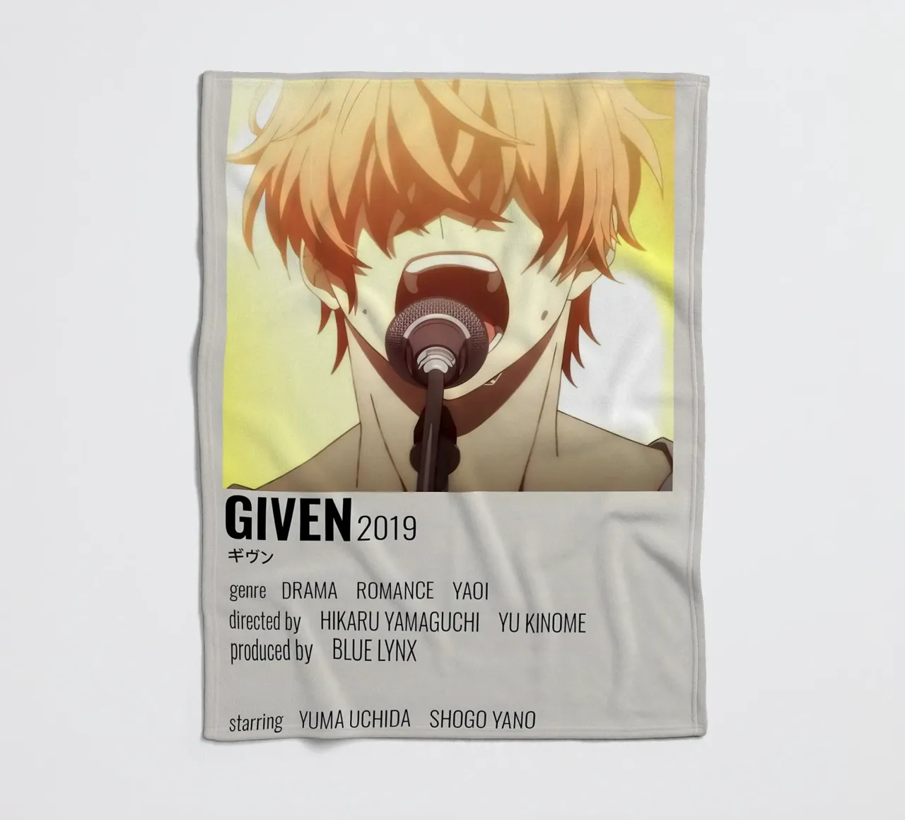 GIVEN 2019 coperta in pile da Totoya