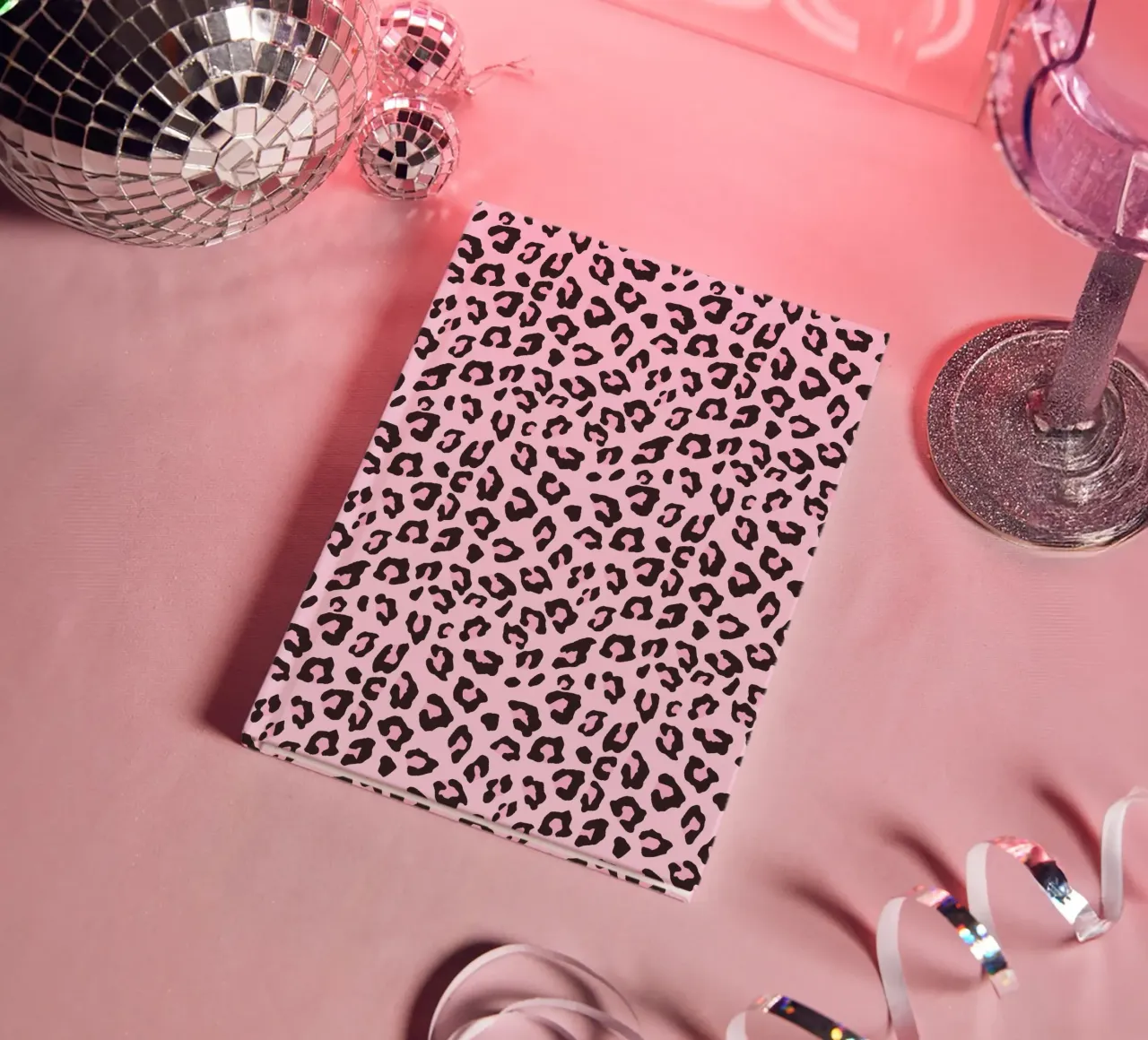 Leopard Print Pink Chocolate notebook by SilverPegasus