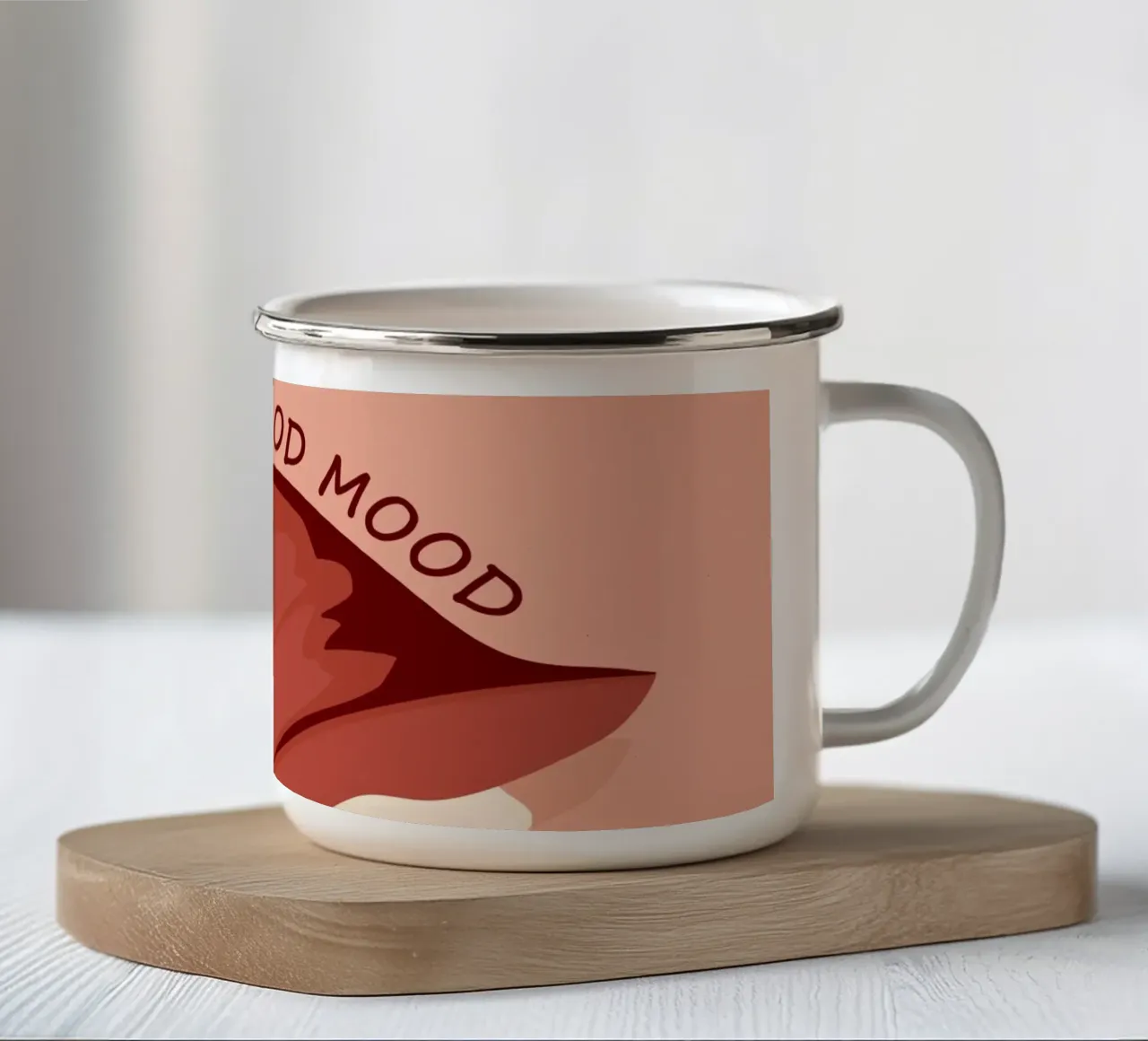 Il cibo è essenziale tazza in smalto da Kintsugi99
