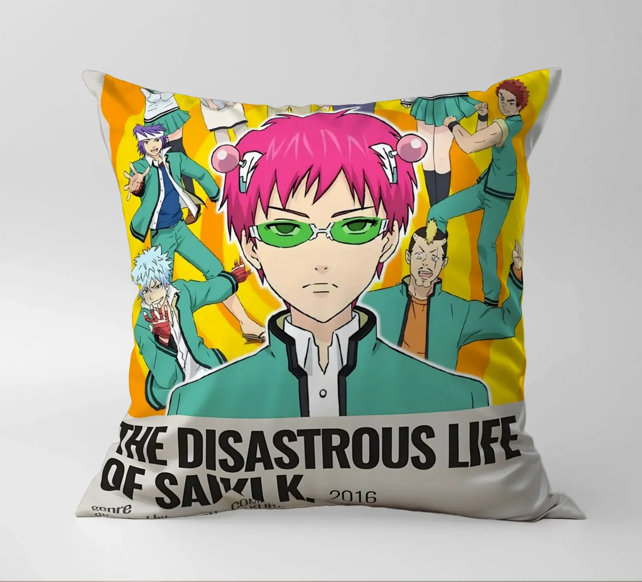 THE DISASTROUS LIFE OF SAIKI K. 2016 cuscino da Totoya