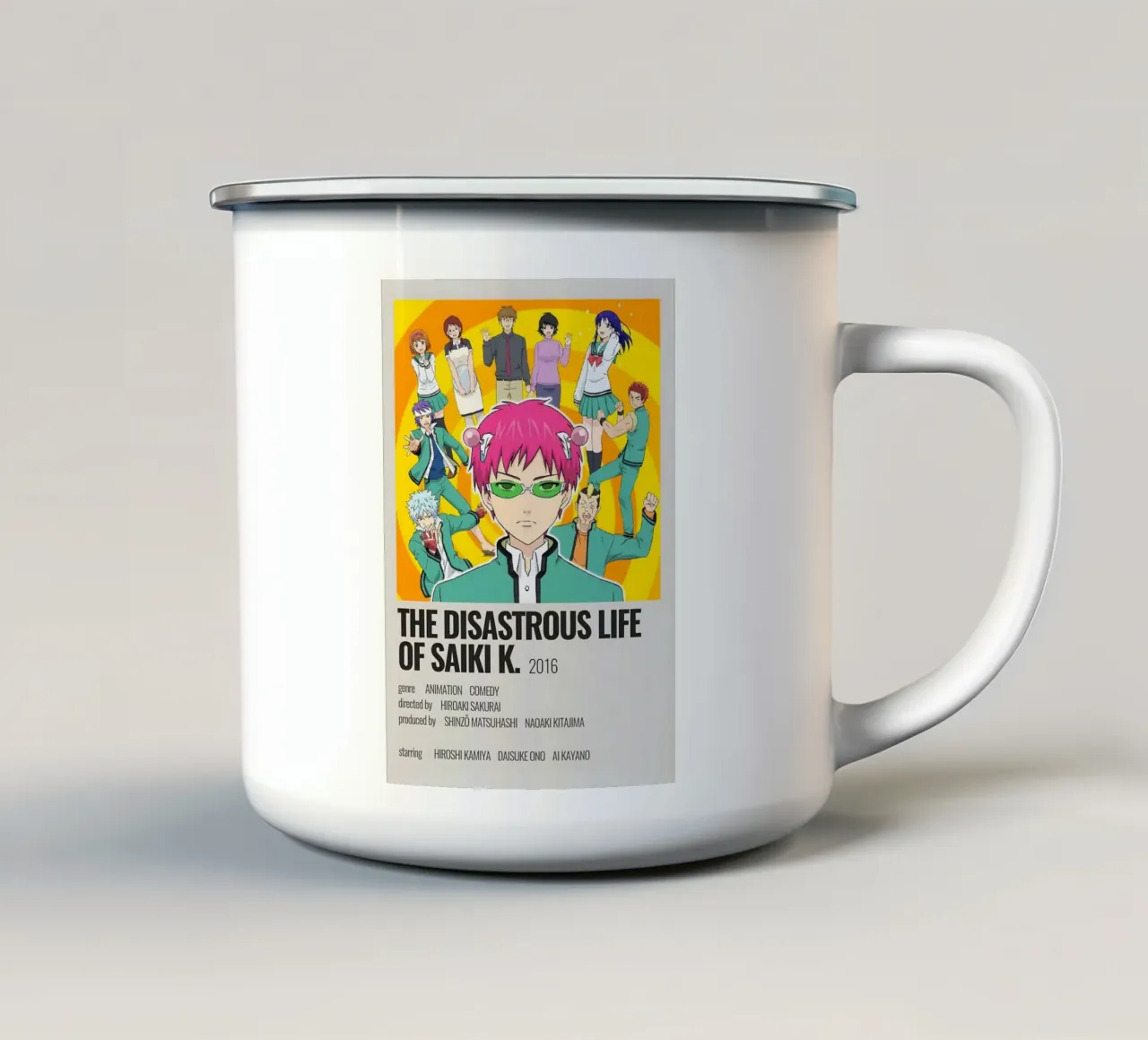 THE DISASTROUS LIFE OF SAIKI K. 2016 tazza in smalto da Totoya