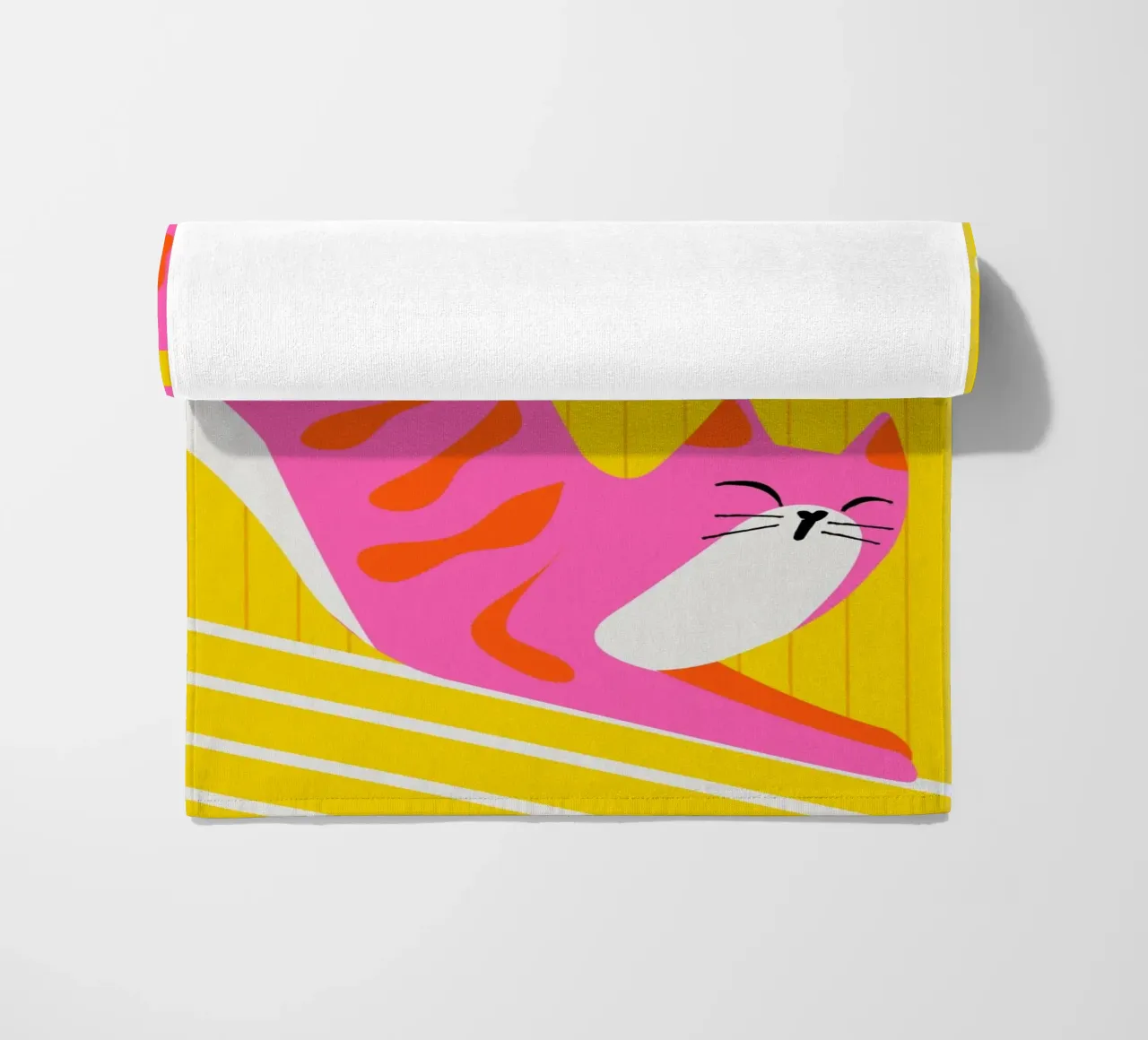 Moustaches qui roupillent serviette de plage de Kintsugi99