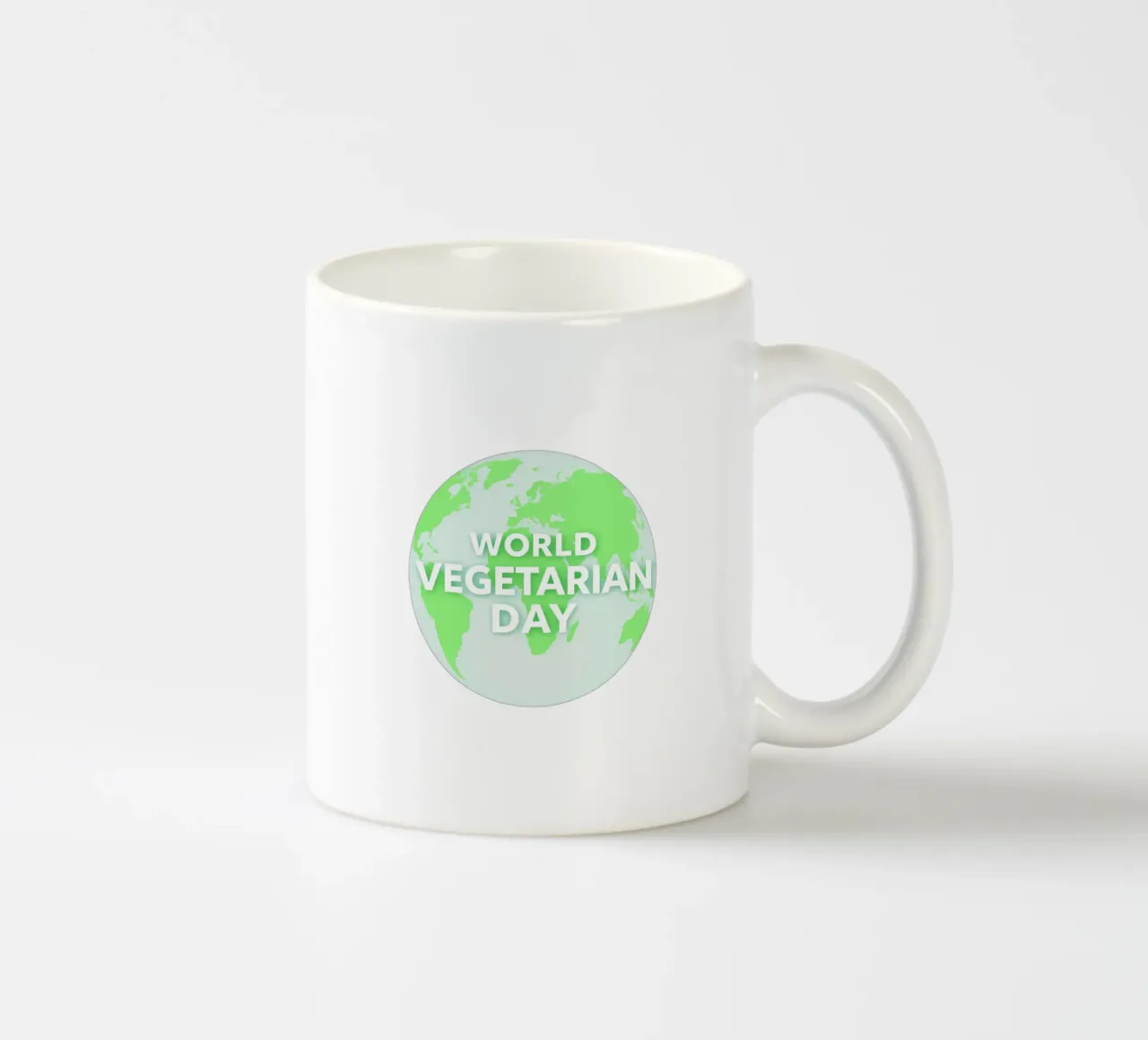 Giornata Vegetariana Mondiale con un focus sulla consapevolezza globale tazza in ceramica da DesignDoodle