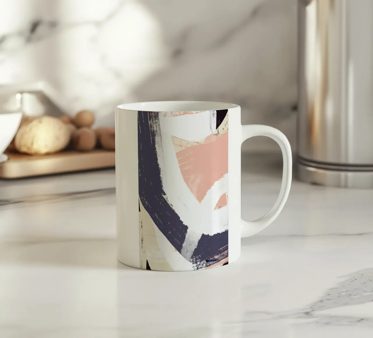 Re Route ceramic mug by Jilli Darling Art