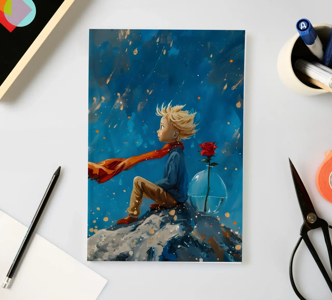 The little prince notebook by M-Ulrich-Digital Art