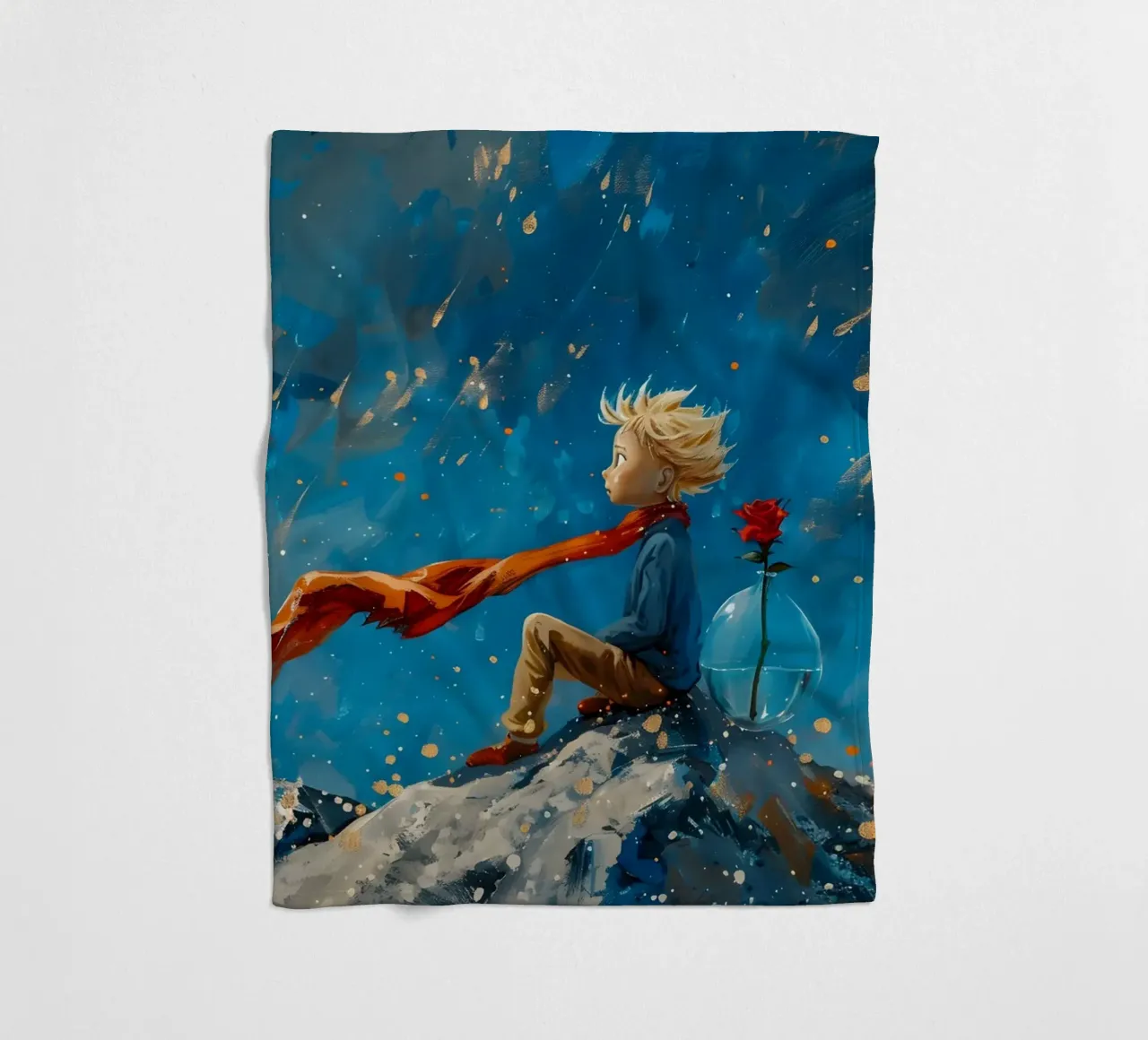 Il piccolo principe coperta in pile da M-Ulrich-Digital Art