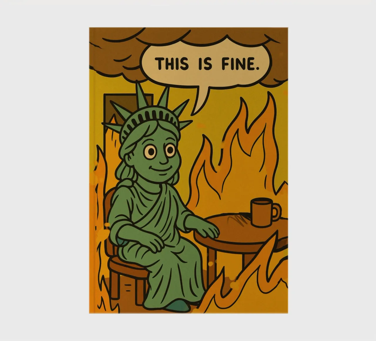 Statue of Liberty this is fine notebook by ramosashop