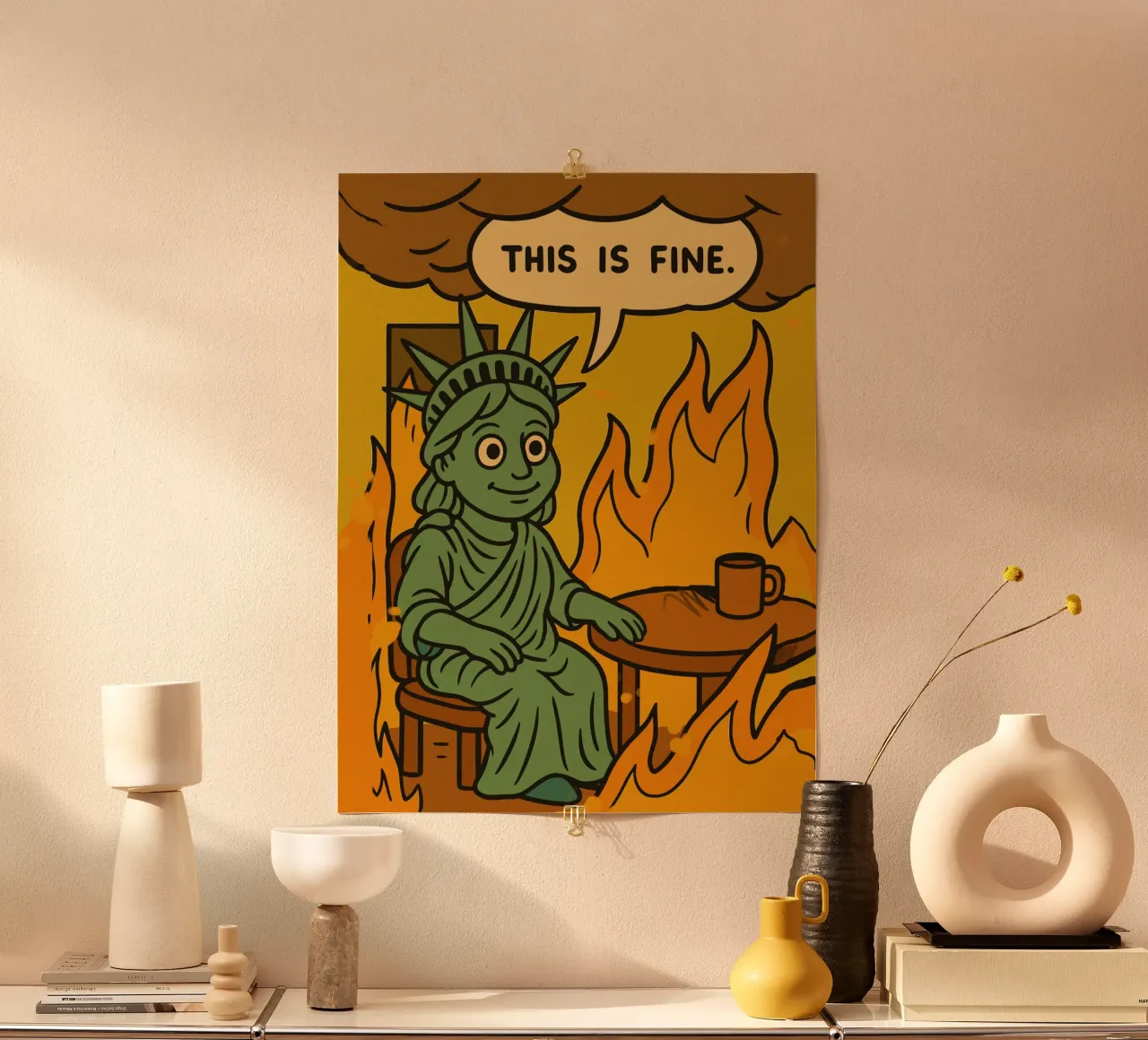 Statue of Liberty this is fine poster da ramosashop