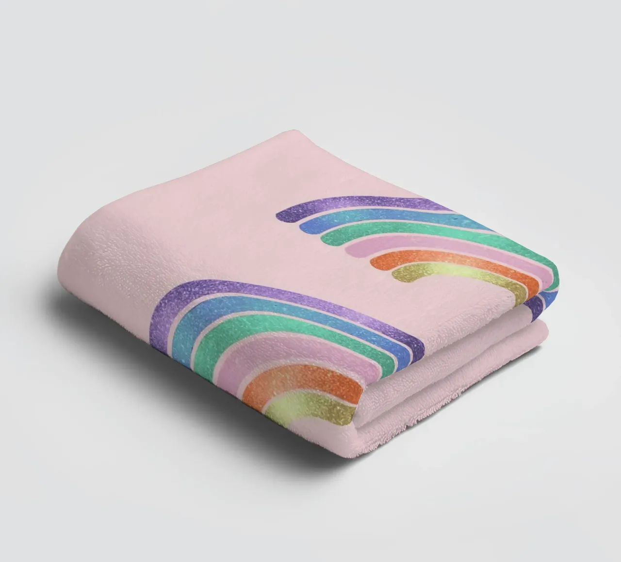 Glitzer Regenbogen Handtuch von cafelab
