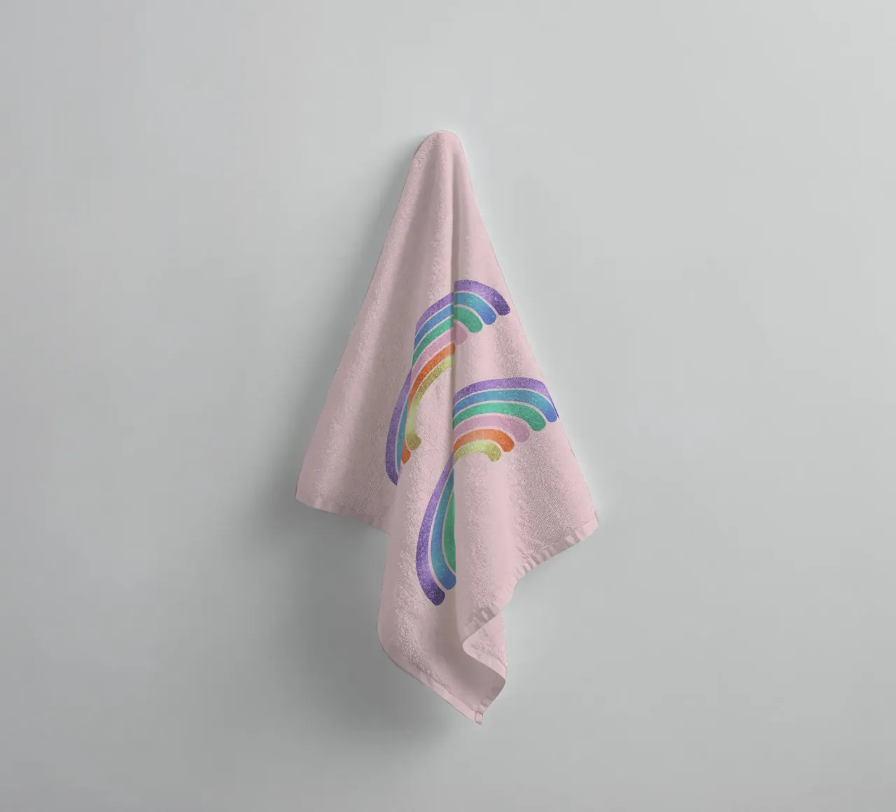 Glitzer Regenbogen Handtuch von cafelab