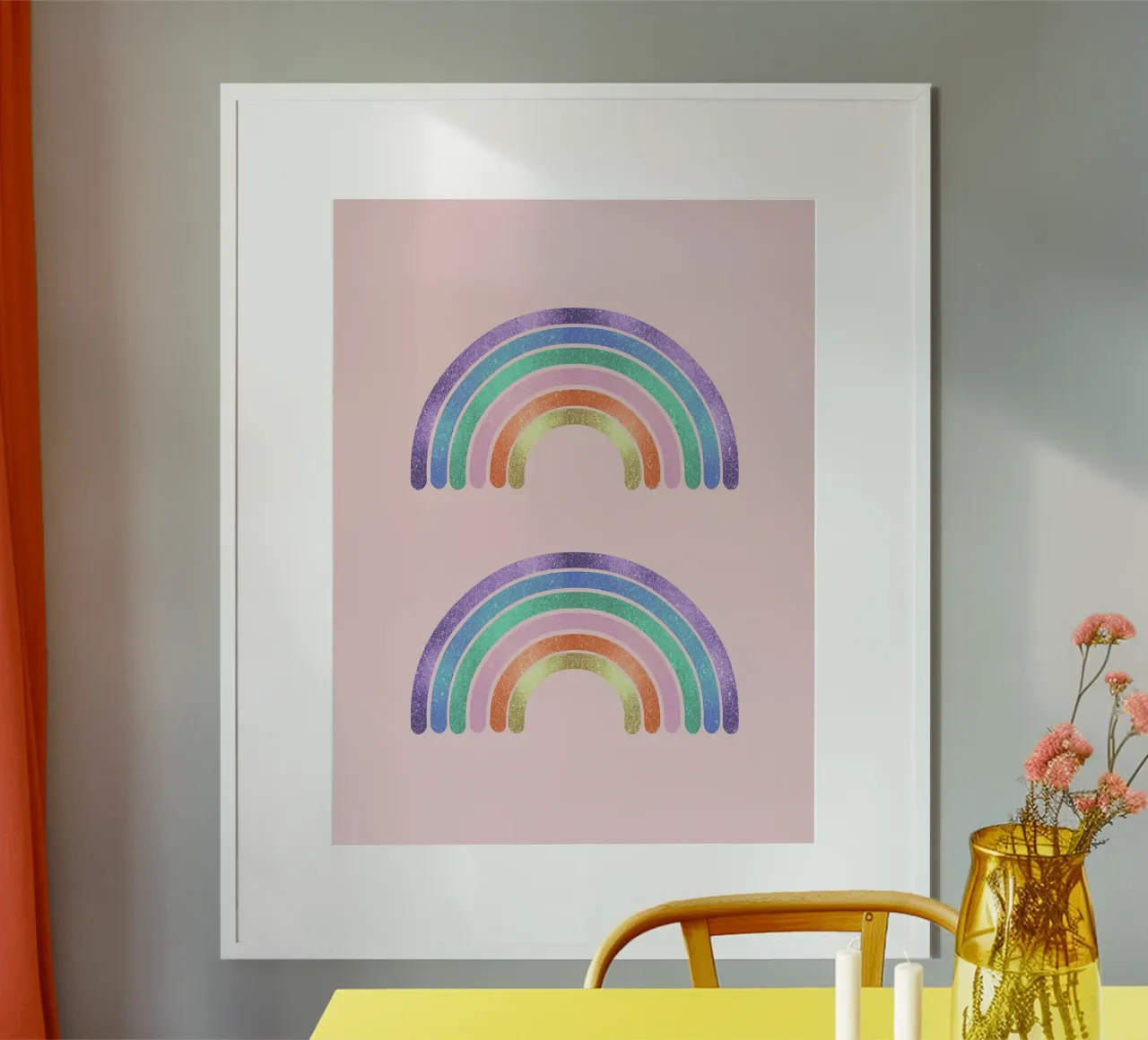 Glitzer Regenbogen Hahnemühle von cafelab