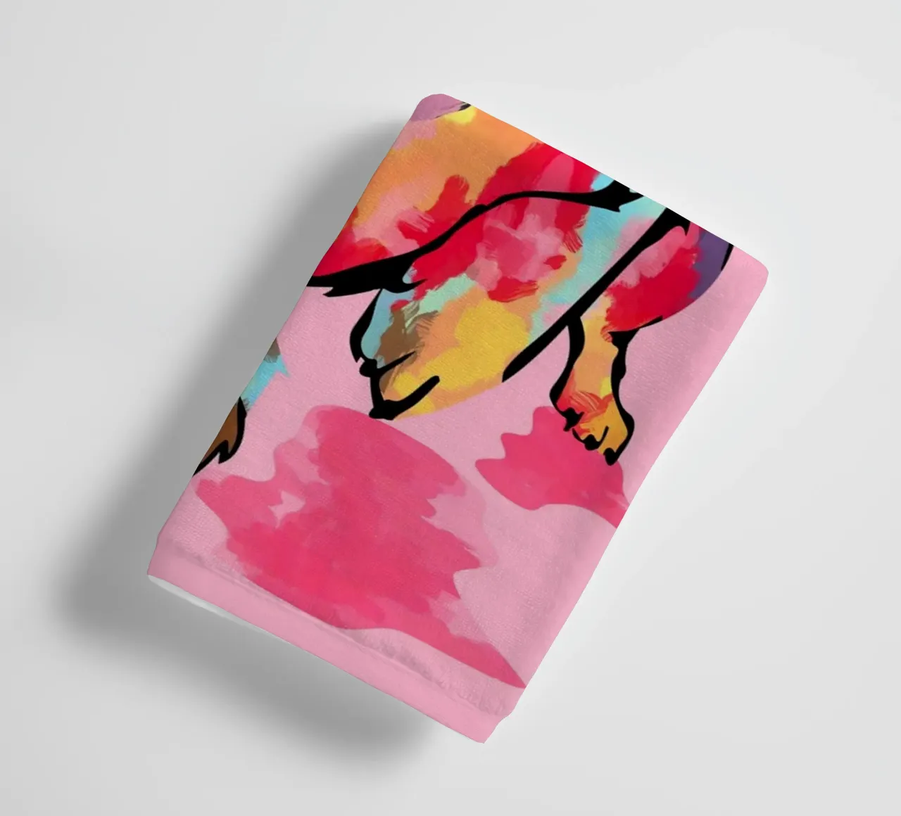 Cucciolo Arcobaleno asciugamano da bagno da Kintsugi99