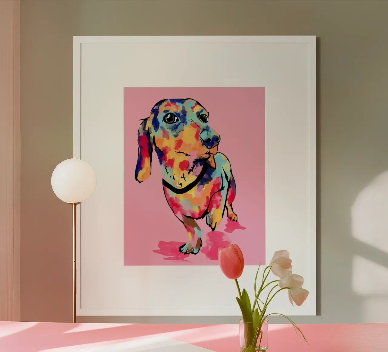 Rainbow Pup poster by Kintsugi99