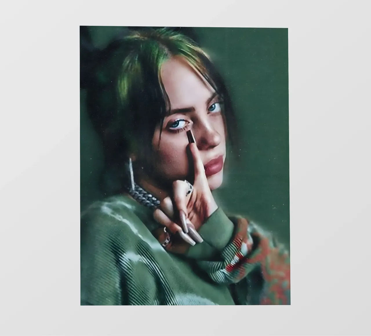 Billie Eilish pellicola backlit da Low poly art