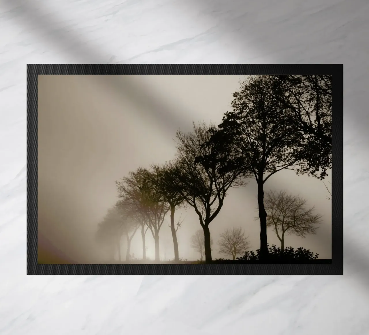 Brown Trees deurmat van Monika Strigel