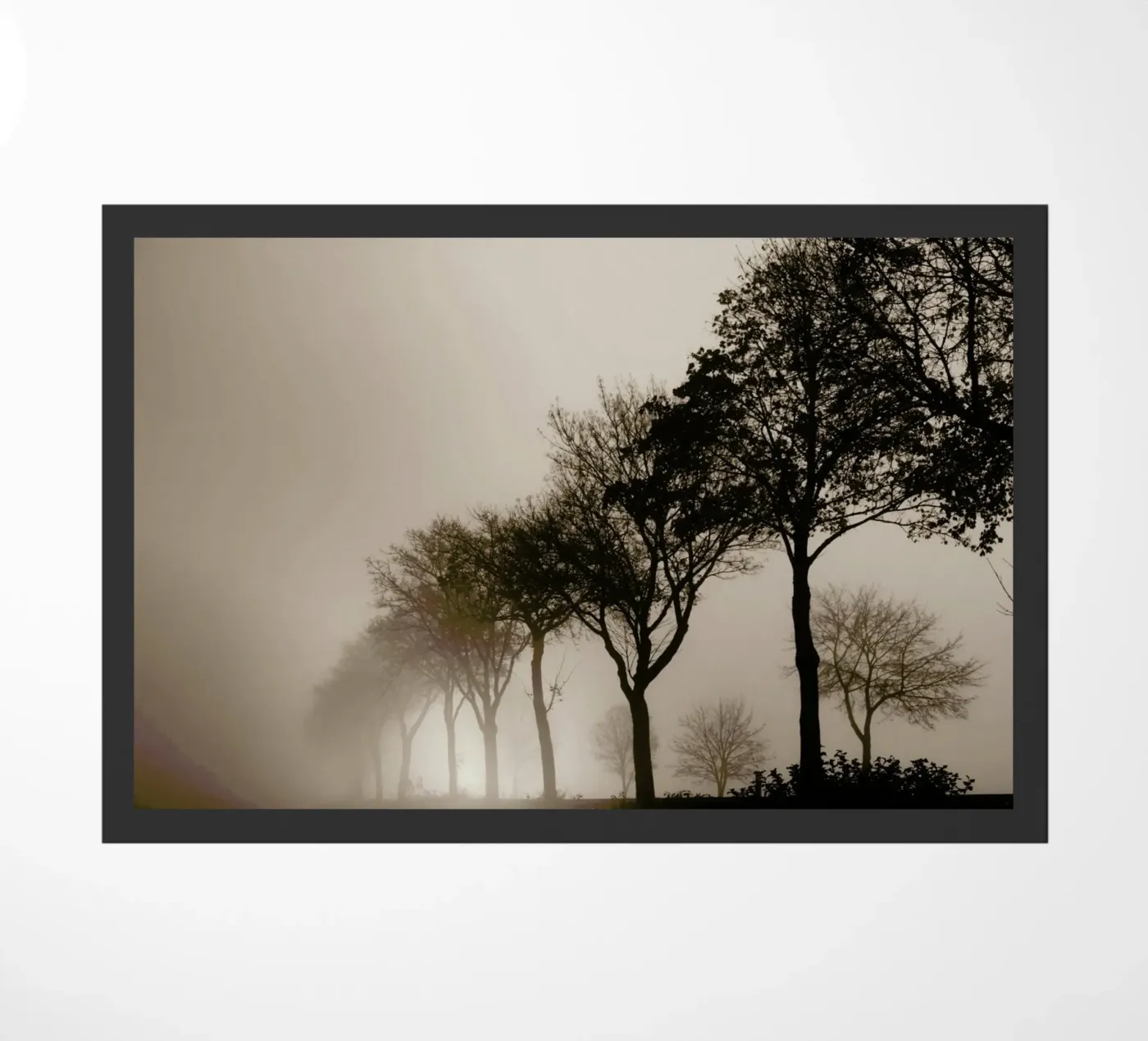 Brown Trees doormat by Monika Strigel