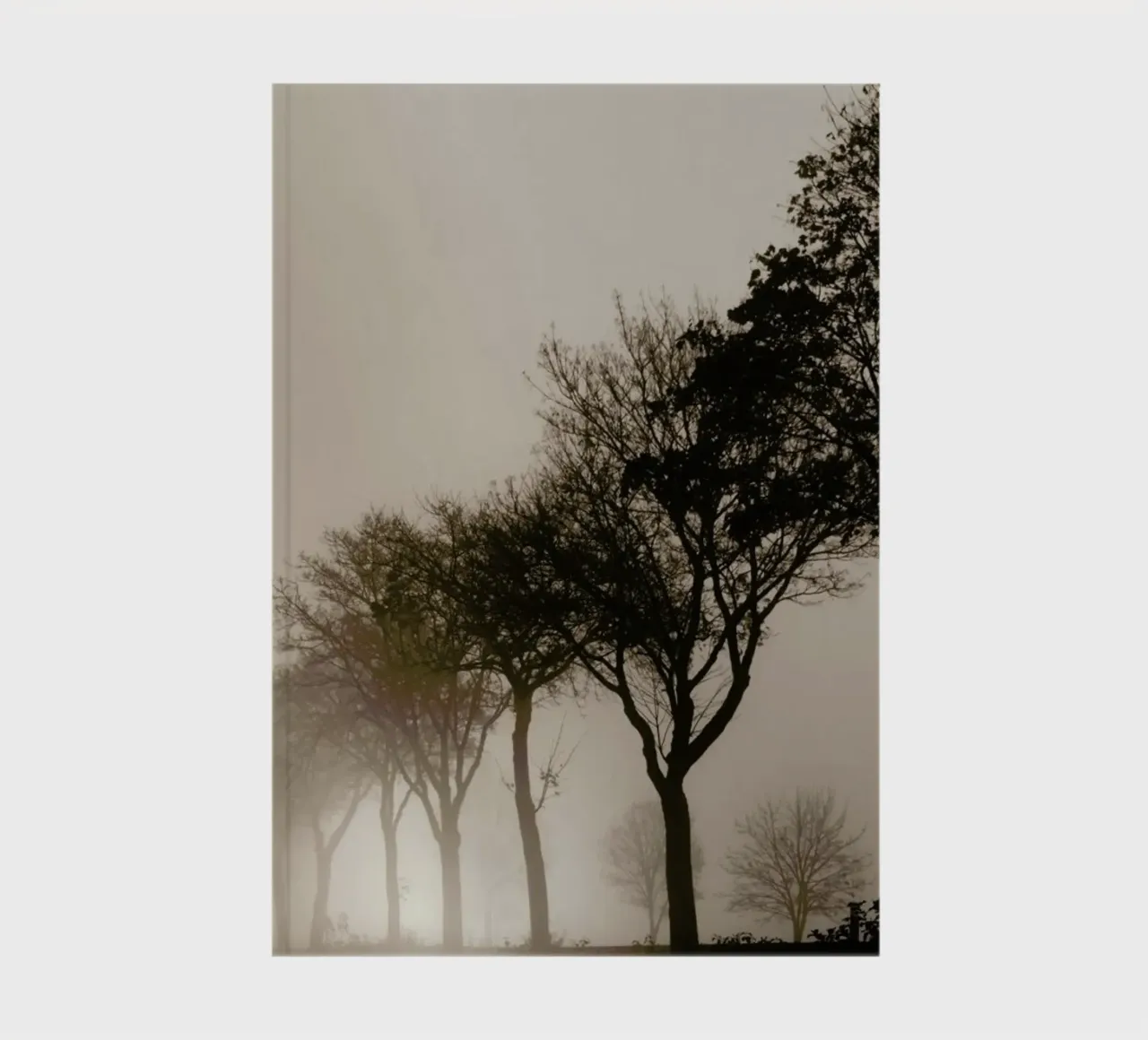 Brown Trees notebook by Monika Strigel
