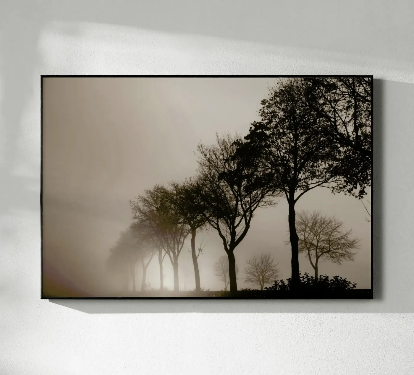 Brown Trees Acryl-Glas von Monika Strigel