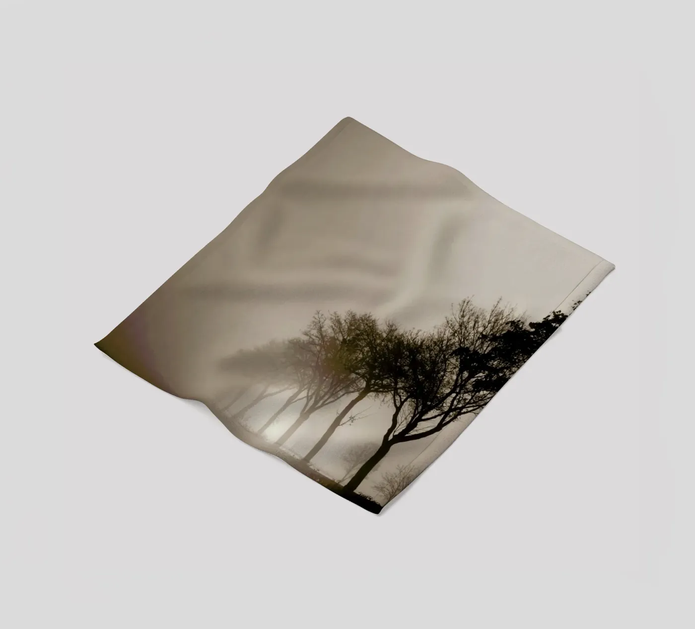 Brown Trees Fleecedecke von Monika Strigel