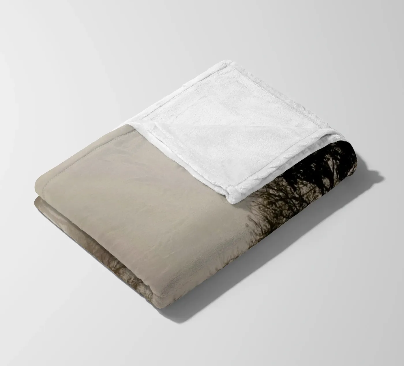 Brown Trees fleecedeken van Monika Strigel