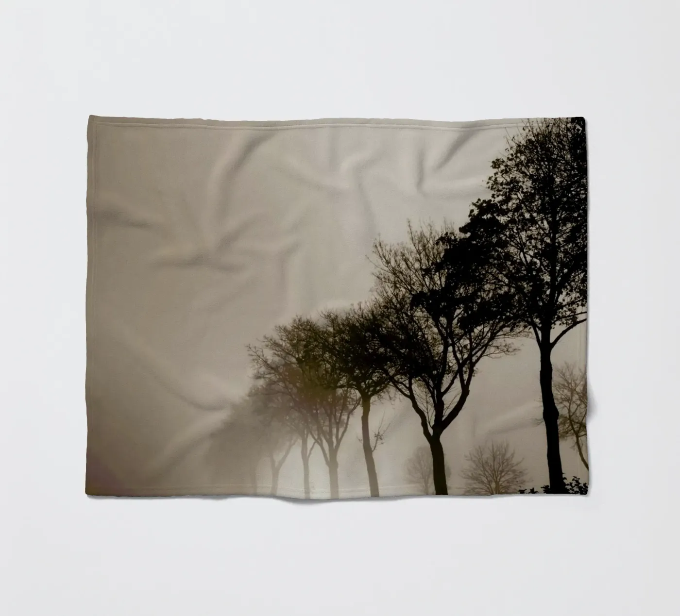 Brown Trees fleecedeken van Monika Strigel