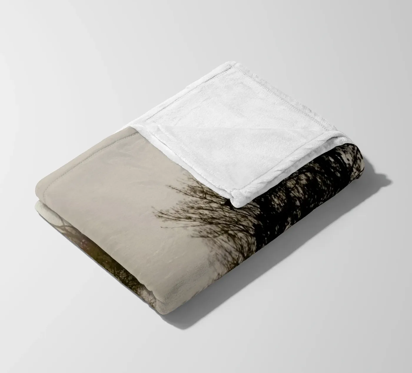 Brown Trees fleecedeken van Monika Strigel